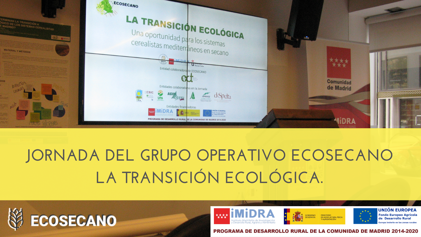 Presentaciones expuestas en la Jornada sobre Transición ecológica